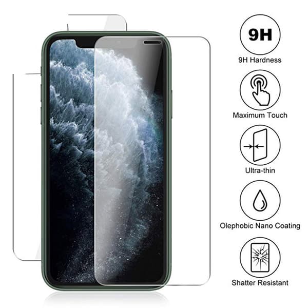 iPhone 11 Pro Max 2-PACK Fram- & Baksida 2.5D Skärmskydd 9H