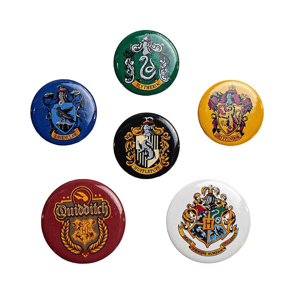 Harry Potter, 6x Pins - Hogwarts