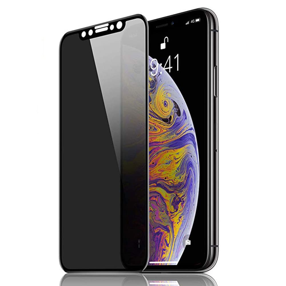 iPhone 11 Pro Max 2-PACK FullCover Anti-Spy Skärmskydd 9H