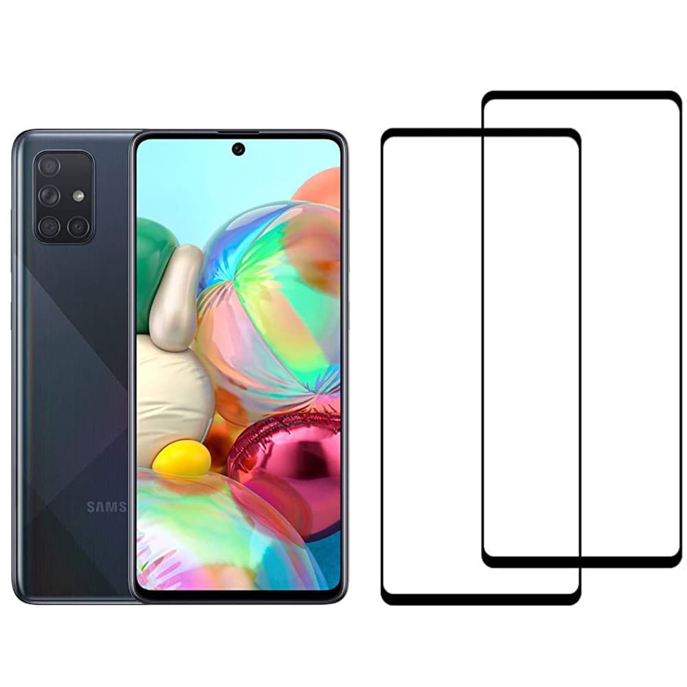 Galaxy A51 3-PACK Skärmskydd 2.5D Ram 9H 0,3mm HD-Clear