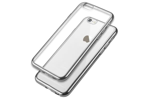 iPhone SE & iPhone 7/8 | Mjukt bumperskal med Genomskinlig Baksida!