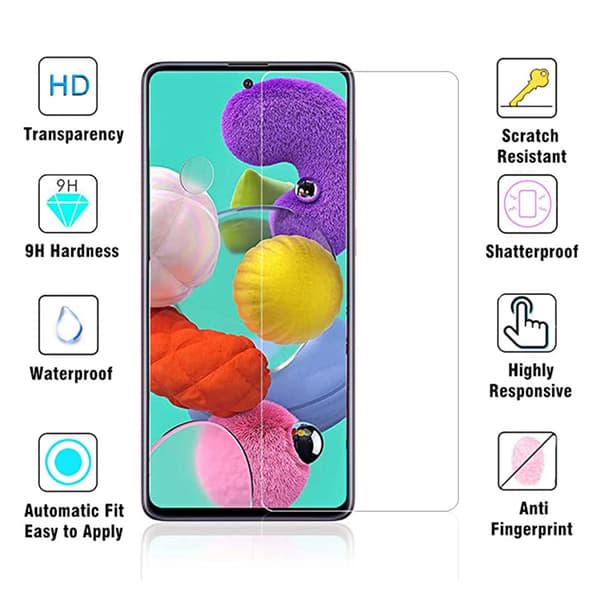 Samsung Galaxy A51 Skärmskydd Standard 9H 0,3mm HD-Clear