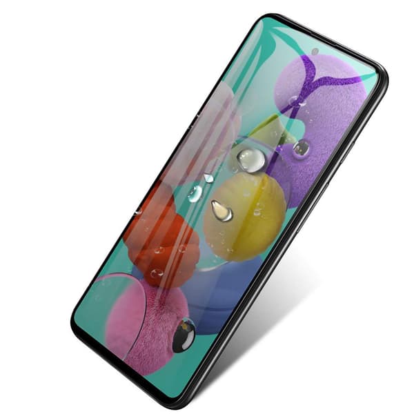 Samsung A71 2.5D Anti-Spy 3-PACK Skärmskydd Ram 9H 0,3mm