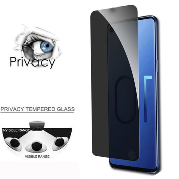 Samsung A71 Anti-Spy 3-PACK Skärmskydd 9H 0,3mm