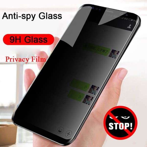 Samsung A71 Anti-Spy 3-PACK Skärmskydd 9H 0,3mm