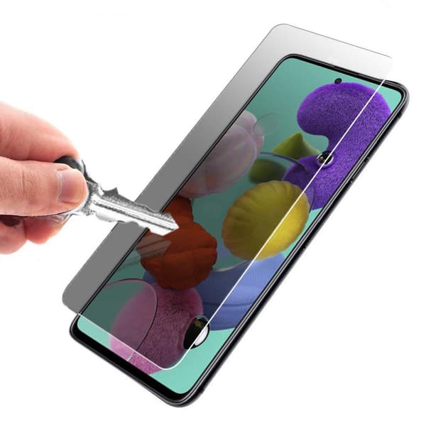 Samsung A71 Anti-Spy 3-PACK Skärmskydd 9H 0,3mm