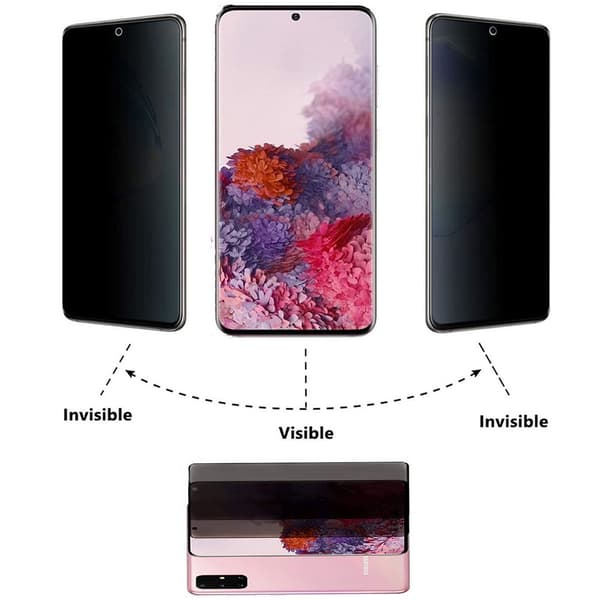 Samsung A51 2.5D Anti-Spy Skärmskydd Ram 9H 0,3mm