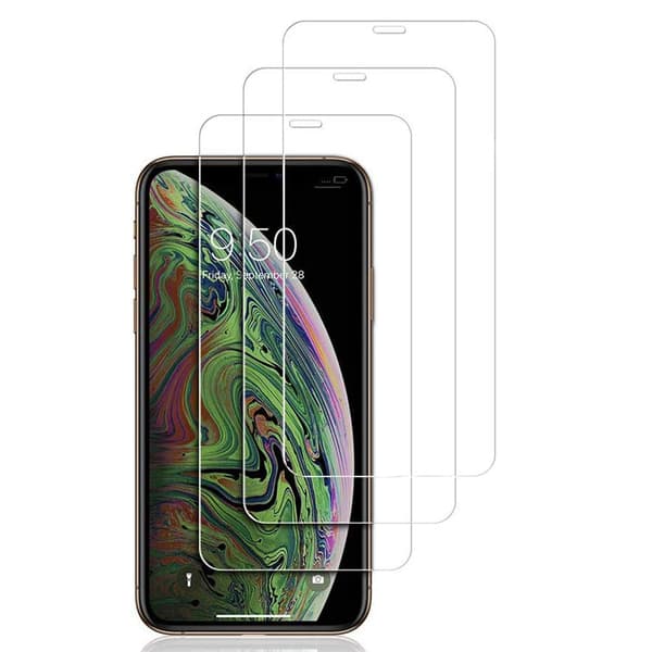 Full Clear 3-PACK Skärmskydd 2.5D 9H 0,3mm iPhone XS Max