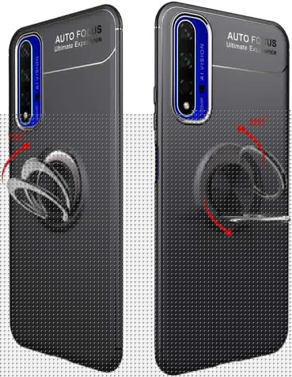 Huawei Nova 5T - Skal med Ringhållare