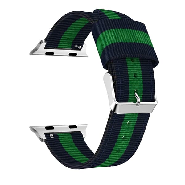 Apple Watch 4 - 44mm - Armband i Nylon & Rostfritt Stål