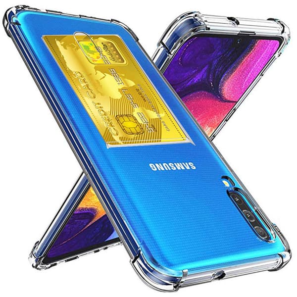 Samsung Galaxy A50 - Kraftfullt Skal med Korthållare