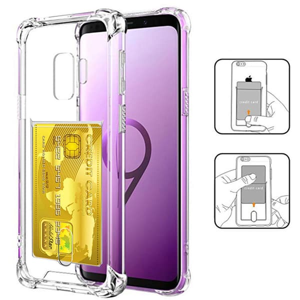 Samsung Galaxy S9 - Kraftfullt Skal med Korthållare