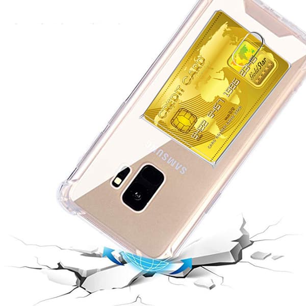 Samsung Galaxy S9 - Kraftfullt Skal med Korthållare