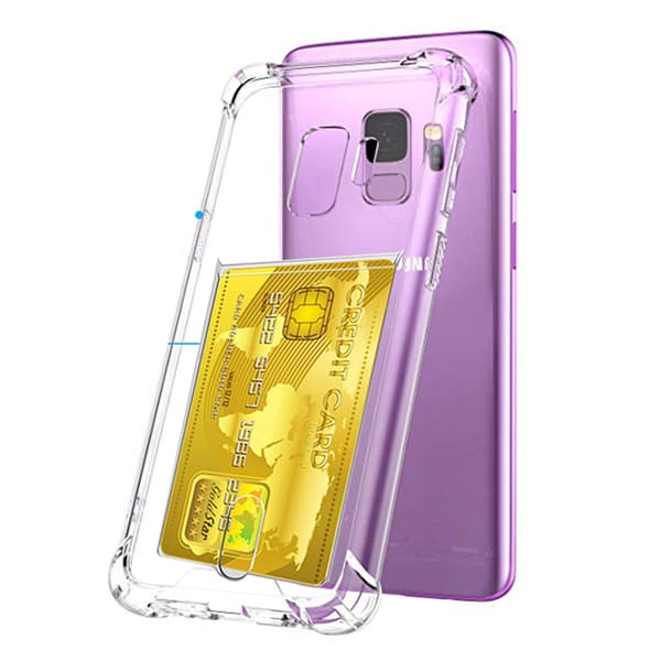 Samsung Galaxy S9 - Kraftfullt Skal med Korthållare