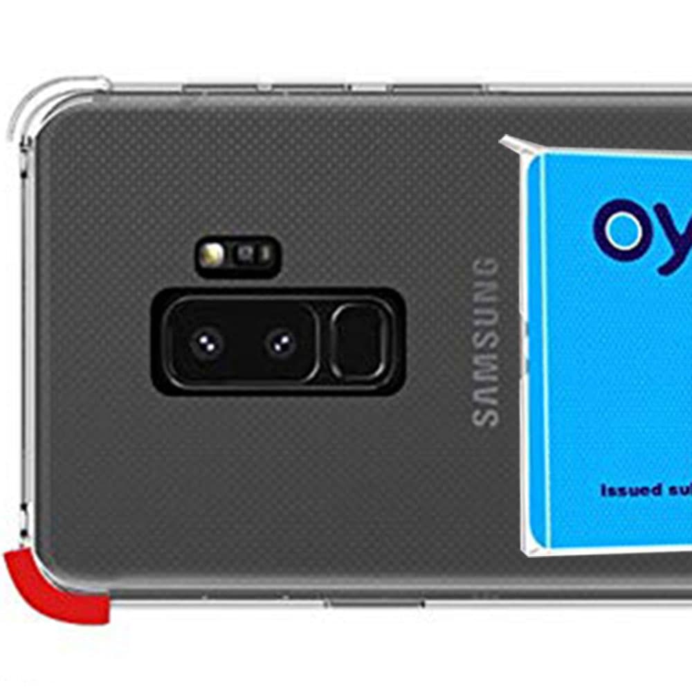 Samsung Galaxy S9 Plus - Skyddande Silikonskal med Kortfack