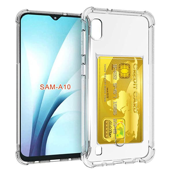 Samsung Galaxy A10 - Stilrent Skyddsskal med Kortfack