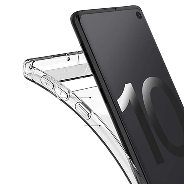 Samsung Galaxy S10 - Genomtänkt Skyddsskal med Kortfack