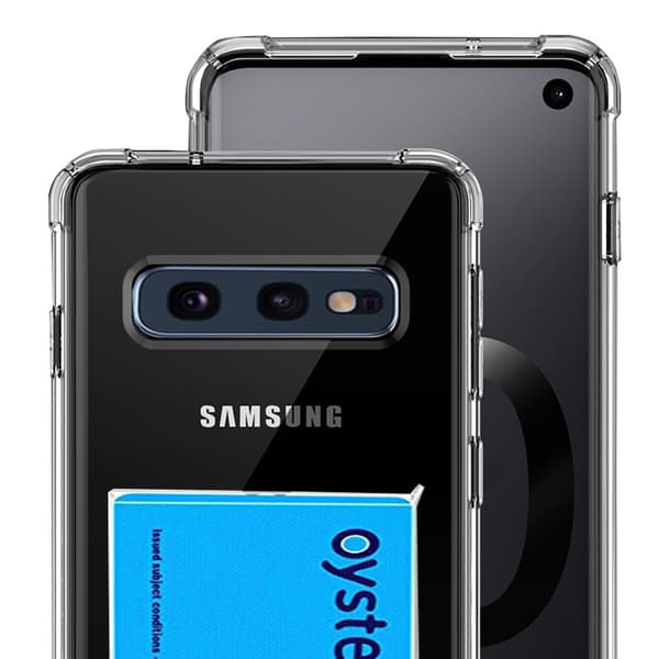 Samsung Galaxy S10E - Stötdämpande Skal med Kortfack