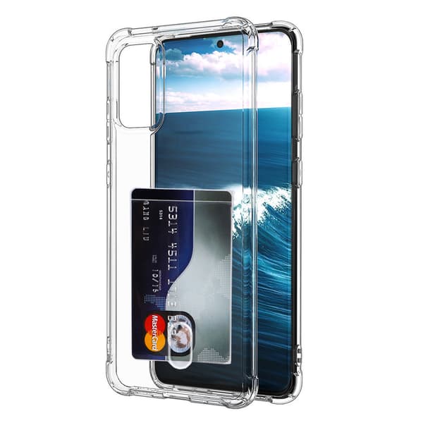 Samsung Galaxy S20 - Kraftfullt Silikonskal med Korthållare