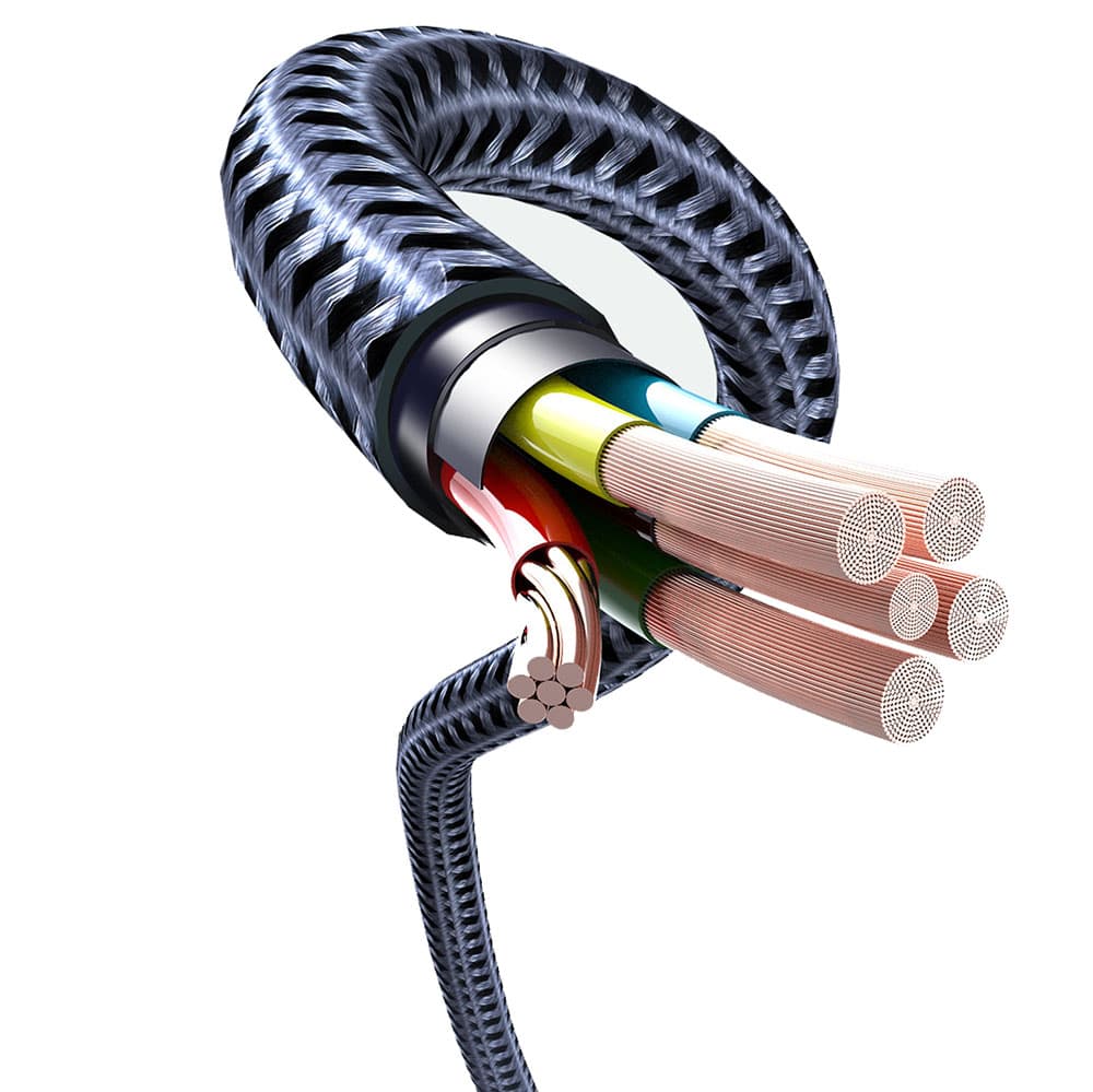 Slittåligt Laddningskabel Type-C till Lightning (1.2M)