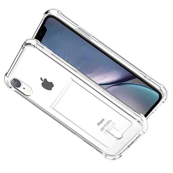 iPhone XR - Smidigt Silikonskal med Kortfack