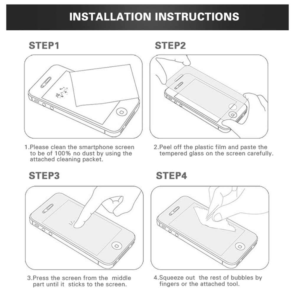 iPhone SE 2020 3-PACK PET Skärmskydd 9H 0,2mm