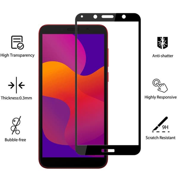 Huawei Y5p 3-PACK Skärmskydd 2.5D Ram 9H 0,3mm