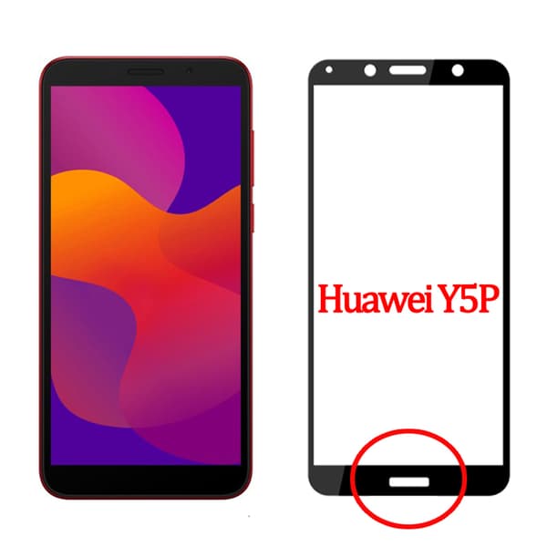 Huawei Y5p 3-PACK Skärmskydd 2.5D Ram 9H 0,3mm