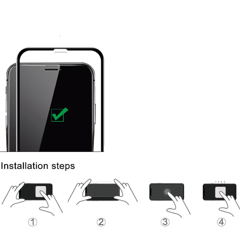 iPhone 11 2-PACK Skärmskydd 2.5D Ram 9H 0,3mm