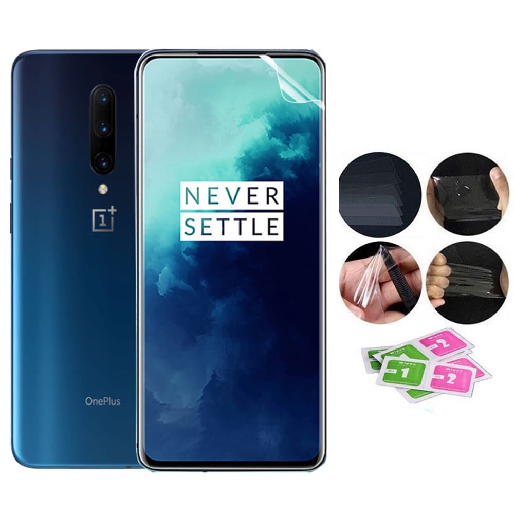 OnePlus 7 Pro 2-PACK Mjukt Skärmskydd PET 9H 0,2mm