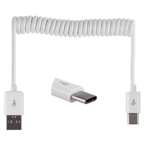 Praktiskt USB till Type-C Fjäder Laddningskabel