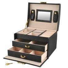 Smyckeskrin / Klockbox med 20 olika fack