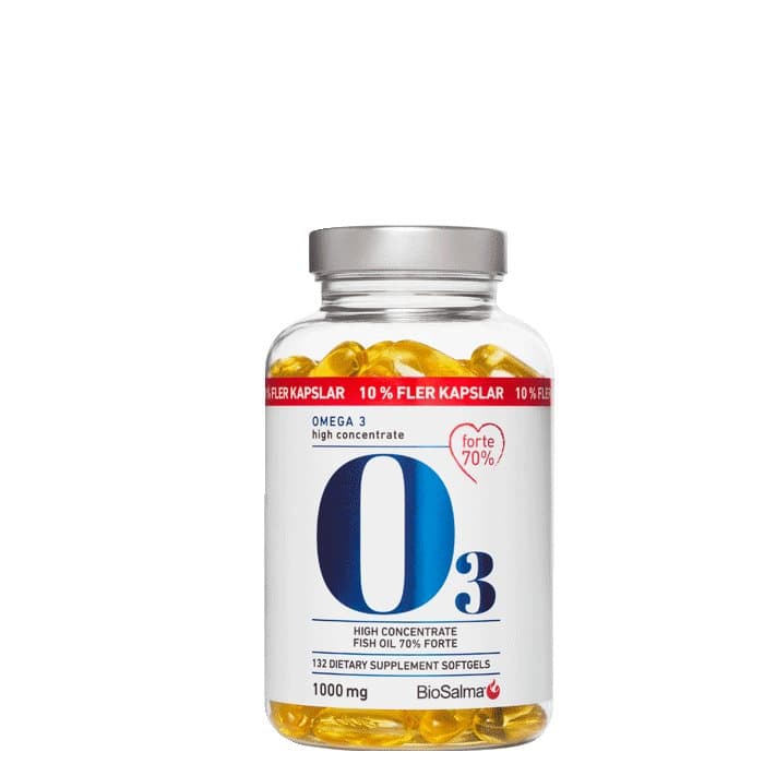 BioSalma Omega3 Forte 70% 1000 mg, 132 kapslar