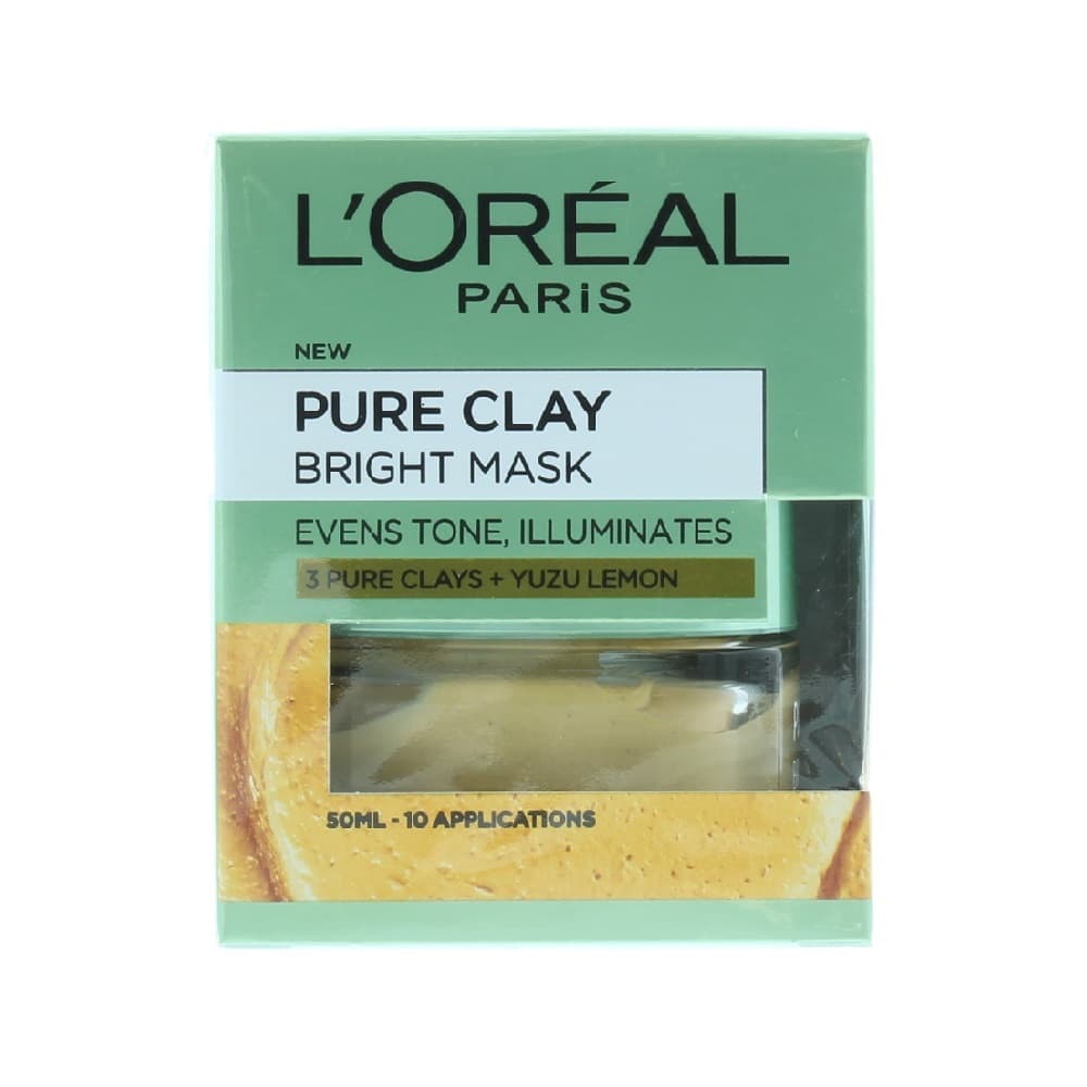 L'OREAL Bright Pure Clay Mask 50ml