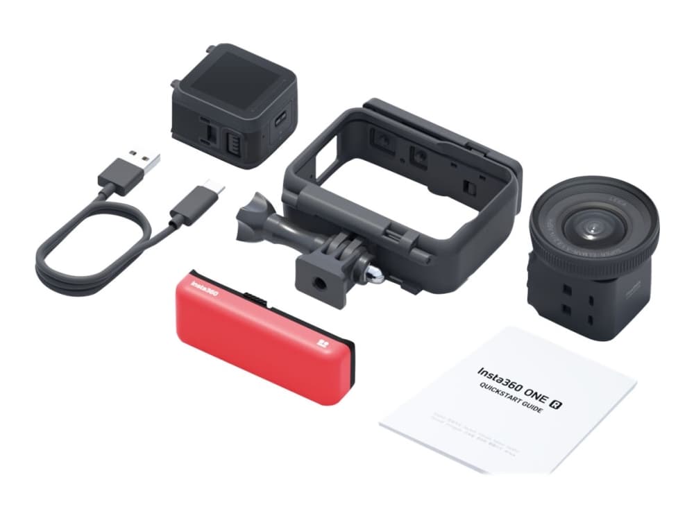 Insta360 ONE R 1-Inch Edition - Actionkamera - monterbar - 5.3K / 30 fps - 19 MP - Leica - Wi-Fi, Bluetooth - under vannet inntil 5 m