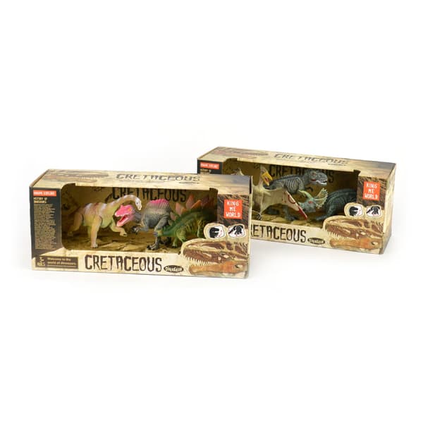 Dinosaurier 3-pack T-rex, triceratops & brachiosaurus