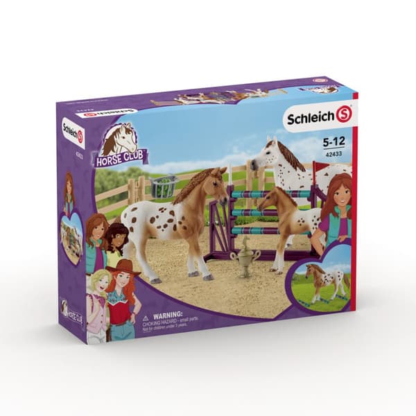 schleich® HORSE CLUB Lisas Dressyr med Appaloosahästar och tillbehör 42433