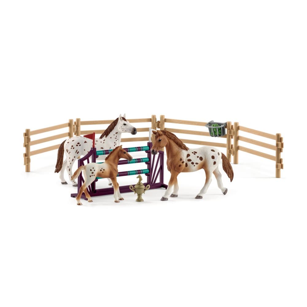 schleich® HORSE CLUB Lisas Dressyr med Appaloosahästar och tillbehör 42433