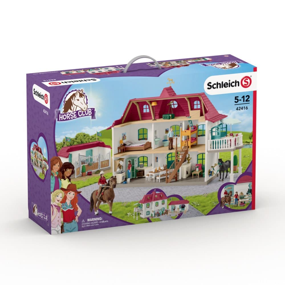 Schleich Stor Hästgård med bostadshus och stall 42416