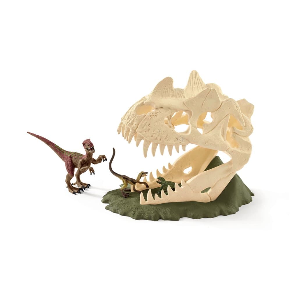 Schleich Stor skallfälla med velociraptor 42348