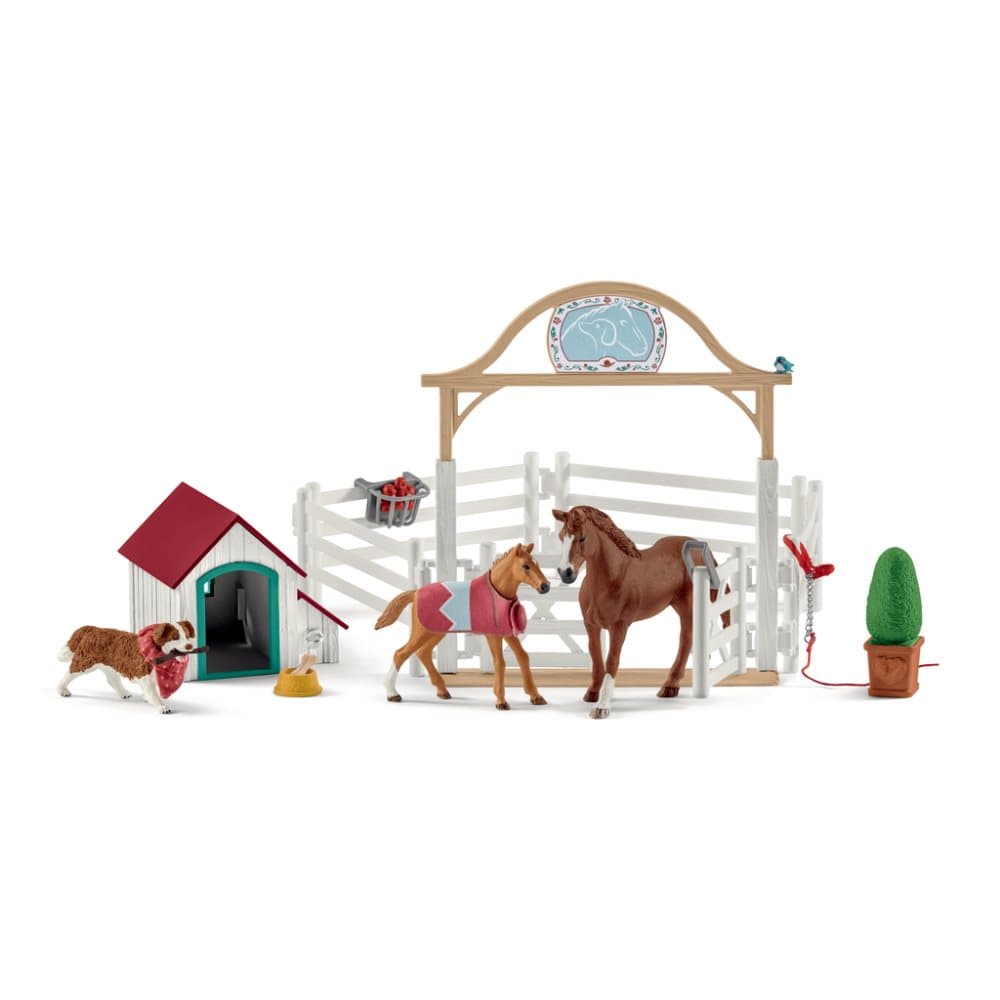 Schleich Hannahs gästhästar med tiken Ruby 42458