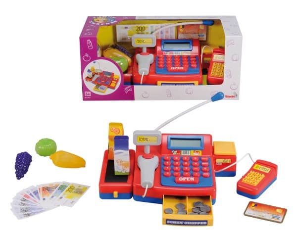 Simba supermarket checkout with scanner 104525700