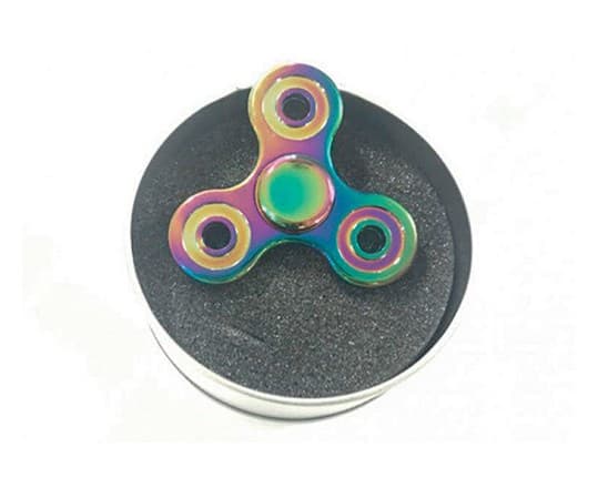 Spinners metal rund flerefarvet