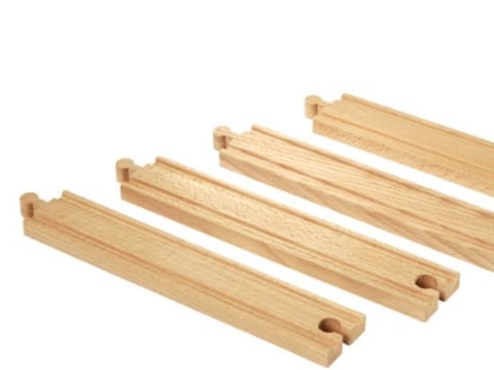BRIO 33341, Spår, Trä, 3 År, 4 styck, BRIO, 235 mm
