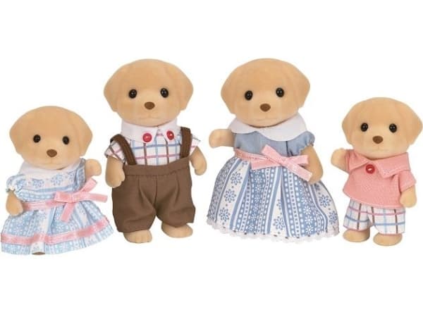 SYLVANIAN PERHEET KELTAINEN LABRADORINNOUTAJA PERHE