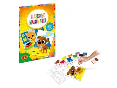 Bild av Alexander Creative Set Sand Coloring Dog Kitten (1880/ALX)