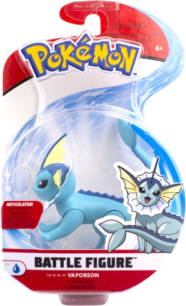 Pokémon Battle Feature Action Vaporeon Figure