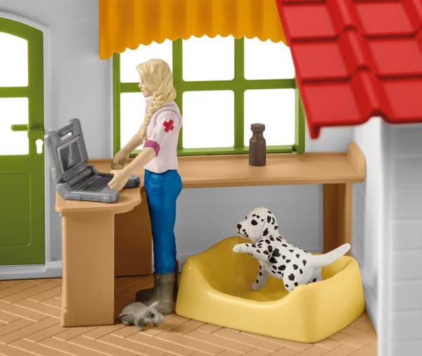 schleich® FARM WORLD Veterinärklinik med husdjur 42502