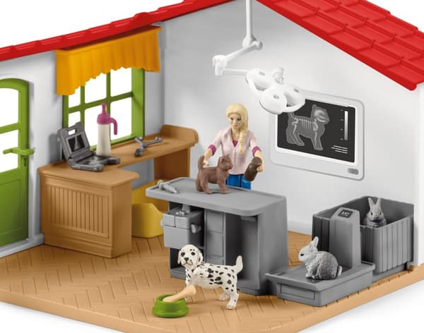 schleich® FARM WORLD Veterinärklinik med husdjur 42502