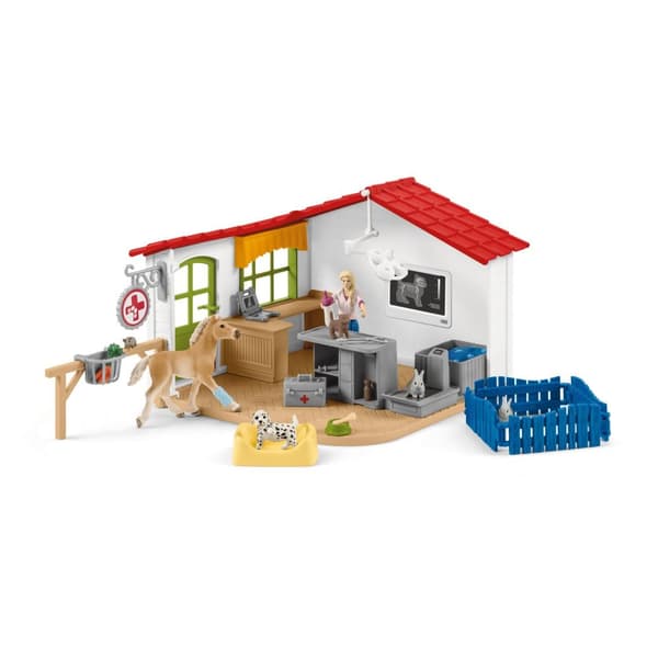 schleich® FARM WORLD Veterinärklinik med husdjur 42502